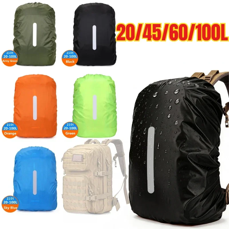 Rain Cover Backpack - Водонепроницаемый чехол для рюкзака с отражающими