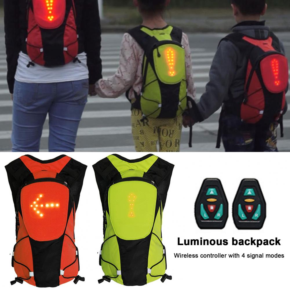 Rain Cover Backpack - 5л велосипедный рюкзак светящийся перезаряжаемый светодиодный