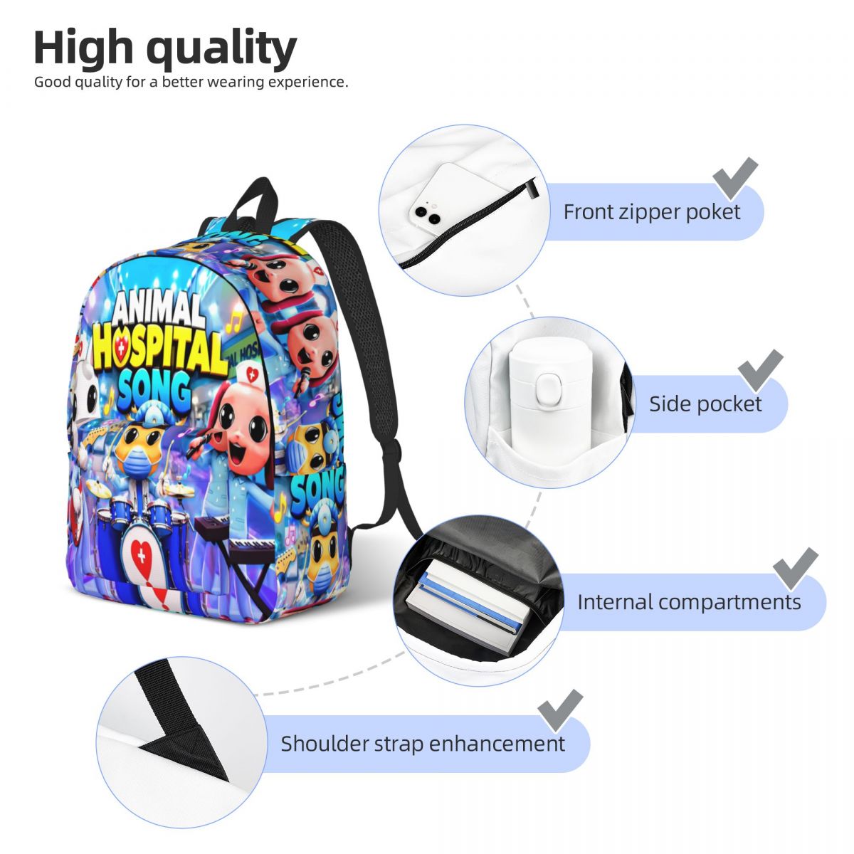 Рюкзак с принтом животных из х – обзор и цена School Backpack Teen
